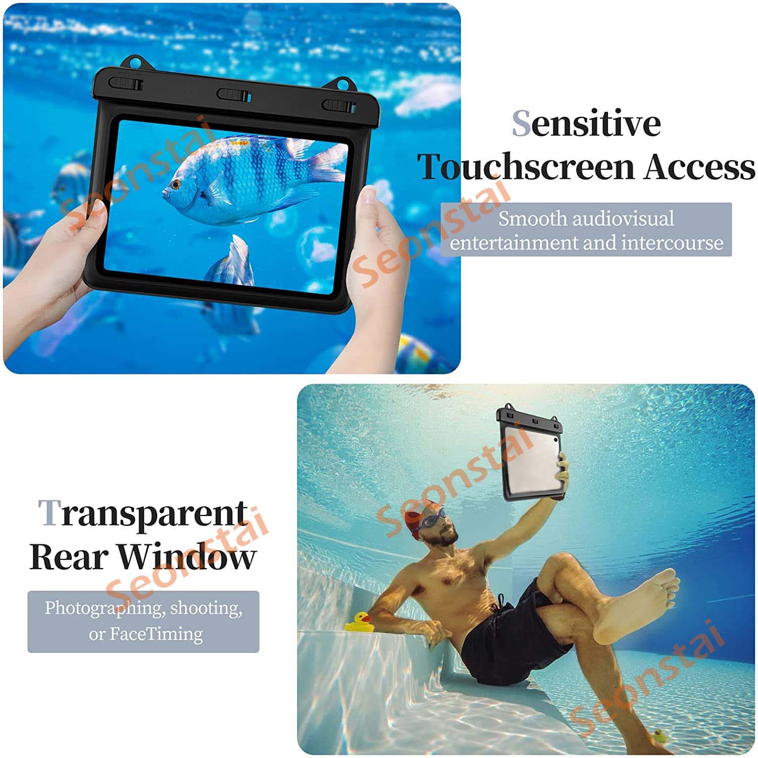 Tablet Shoulder Bag - Water Resistance Pouch Case Cover Protector