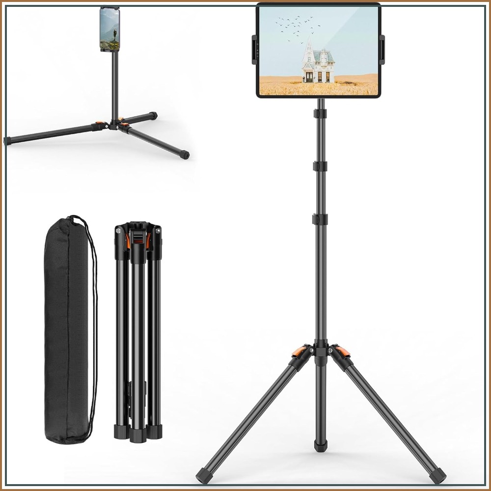 Tablet Stand Adjustable - 72in Tablet Floor Stand Tripod with