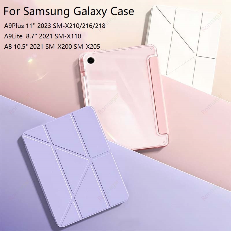 Tablet A9 Accessories - Y-fold Tablet Clear Cover for Samsung
