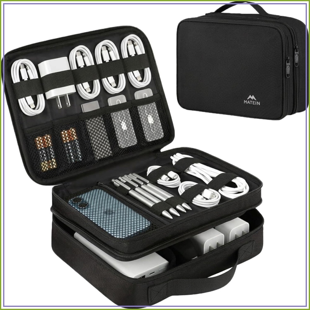 Tablet Phone Accessories - Electronics Organizer Travel Case, Water Resistant