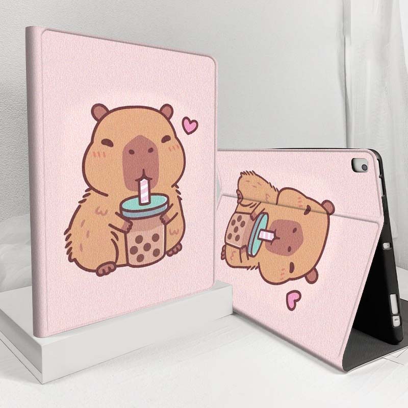 Tablet A9 Accessories - Cartoon Capybara Bubble Tea For Samsung