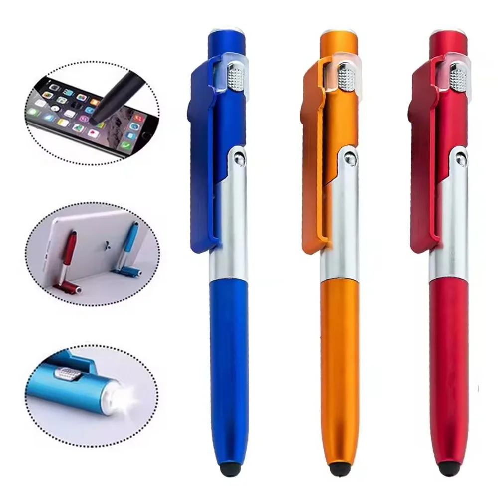 Case With Pencil Holder - 4-in-1 Multifunctional Folding Phone Holder Ballpoint