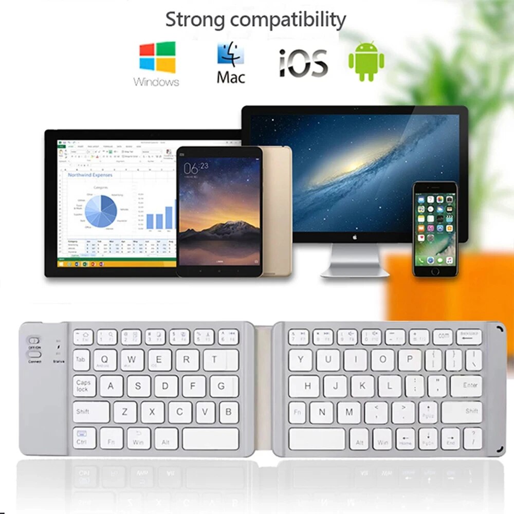 Folding Bluetooth Keyboard For - Tablet Accessories Keyboard review and price