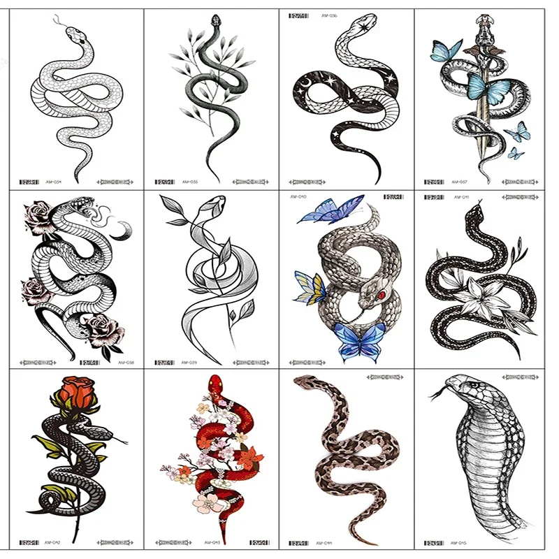 Women Snake Temporary Tattoos  - Hotwav Tablet Accessories review and price