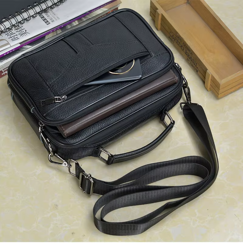 Small Men's Genuine Leather Sh - Tablet Shoulder Bag review and price