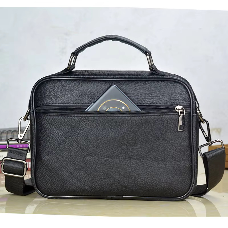 Small Men's Genuine Leather Sh - Tablet Shoulder Bag review and price