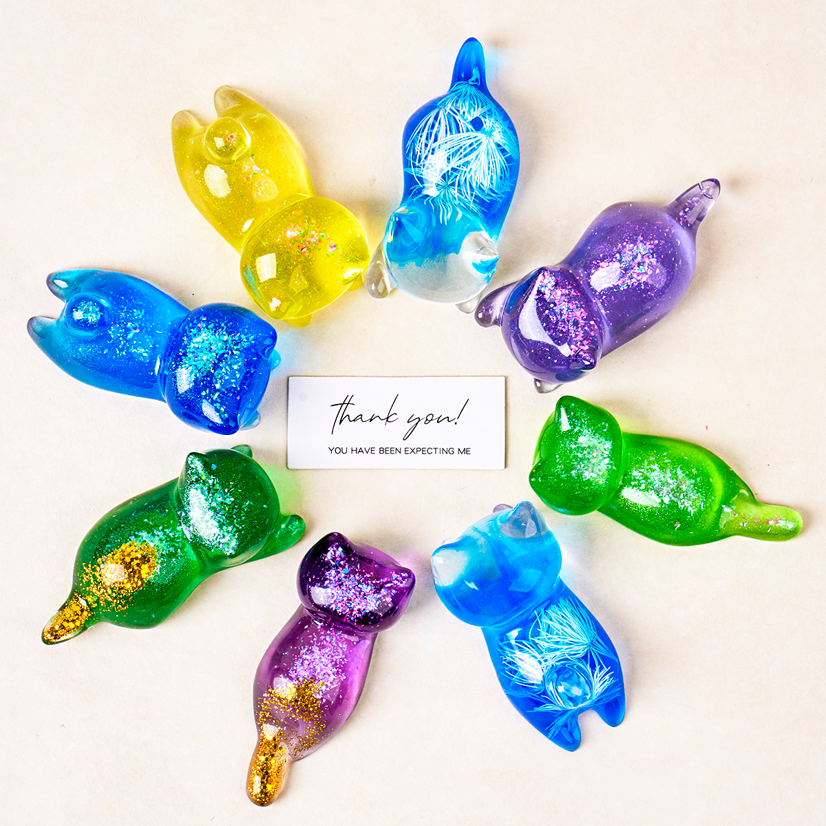 3D Cat Crystal Epoxy Resin Mol - Case With Pencil Holder review and price