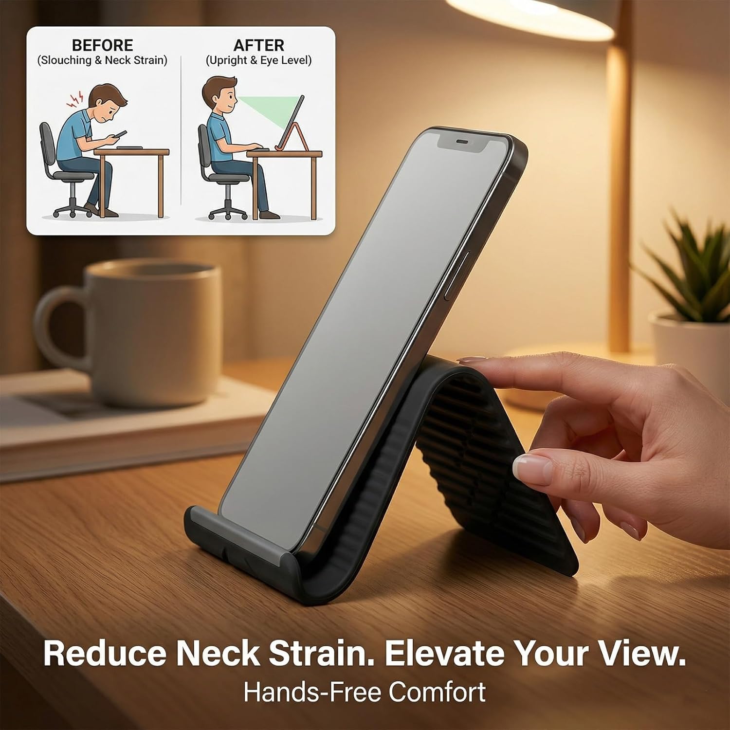Lazy Portable Phone Stand Sili - Tablet Phone Accessories review and price
