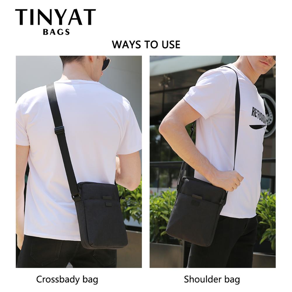 TINYAT Men's Bags Light Canvas - Tablet Shoulder Bag review and price