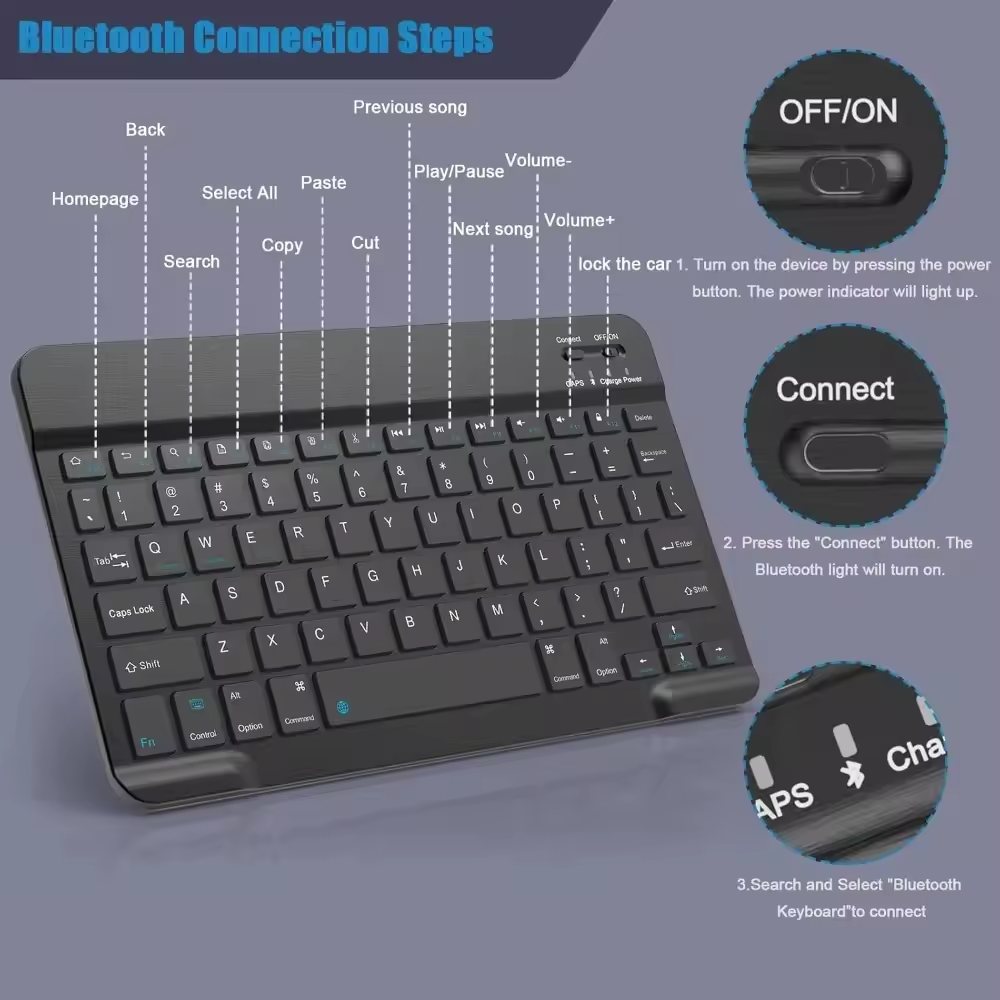 Bluetooth Wireless Keyboard Mo - Tablet Ipad Accessories review and price