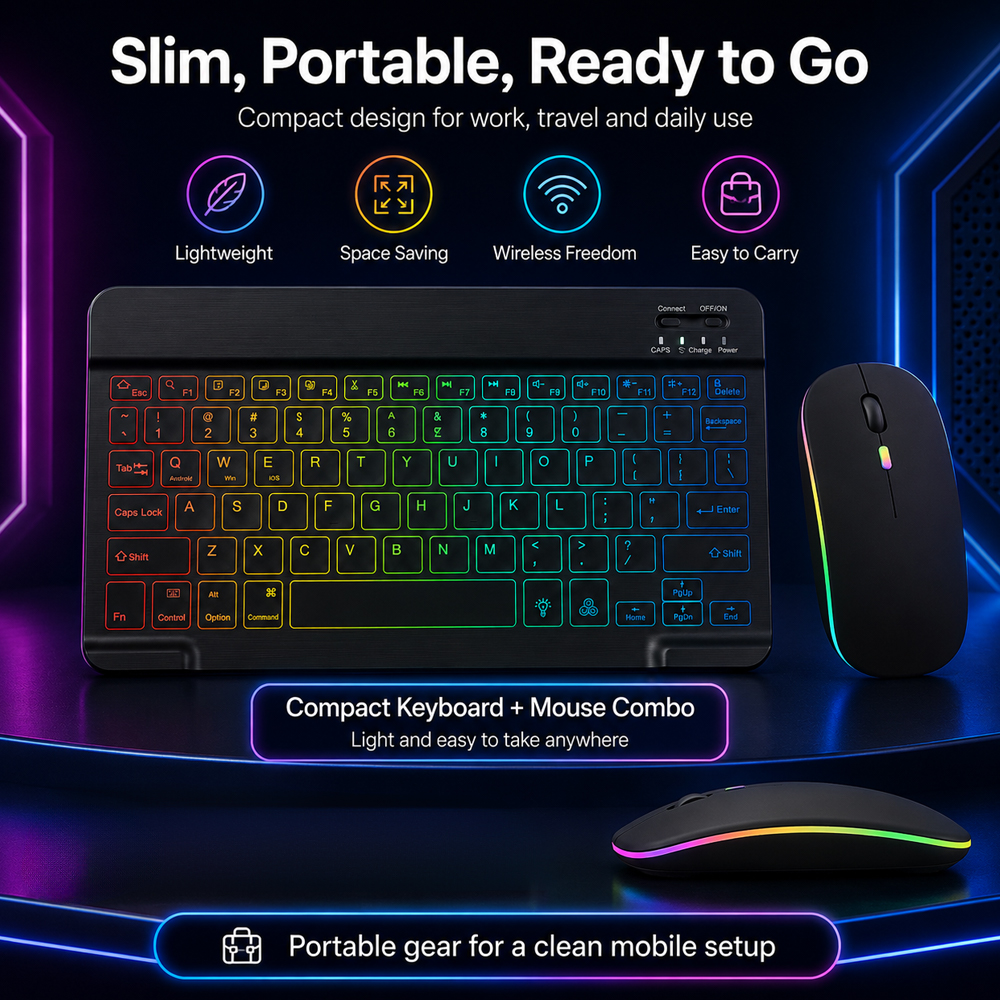 New Ultra Slim Portable 7 Colo - Tablet Accessories Keyboard review and price