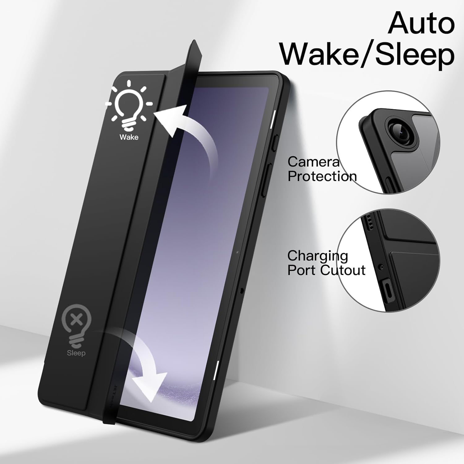 Tri-fold Flip Case For Samsung - Tablet A9 Accessories review and price