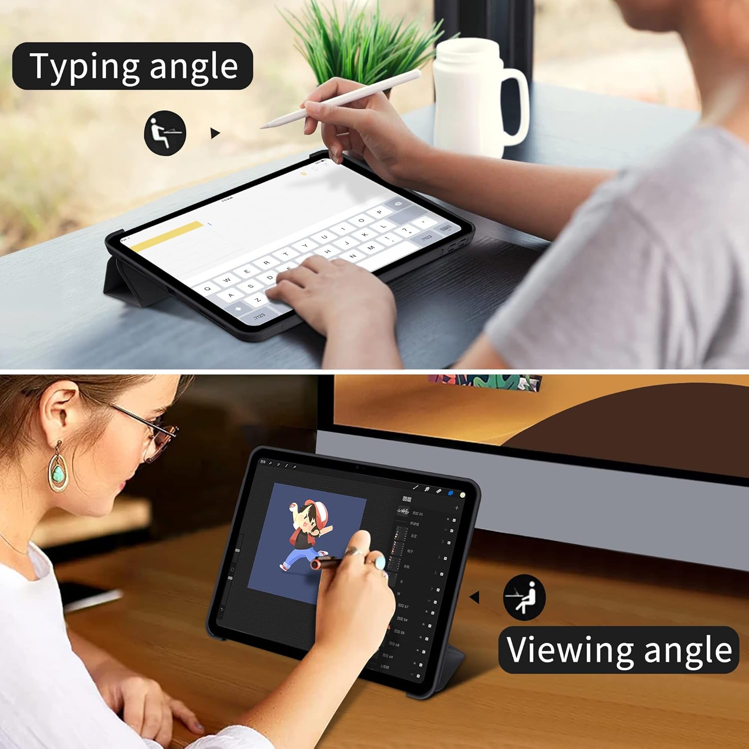 Tri-fold Flip Case For Samsung - Tablet A9 Accessories review and price