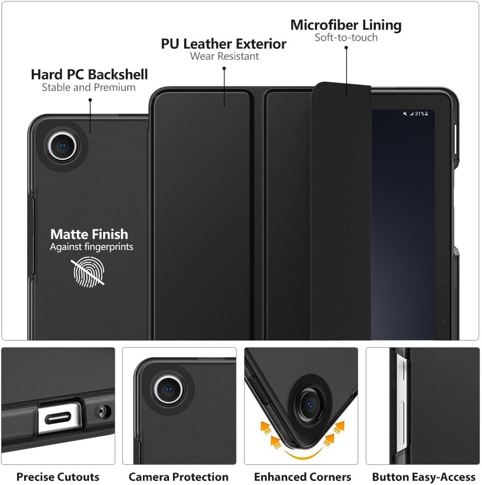 Tri-fold Flip Case For Samsung - Tablet A9 Accessories review and price