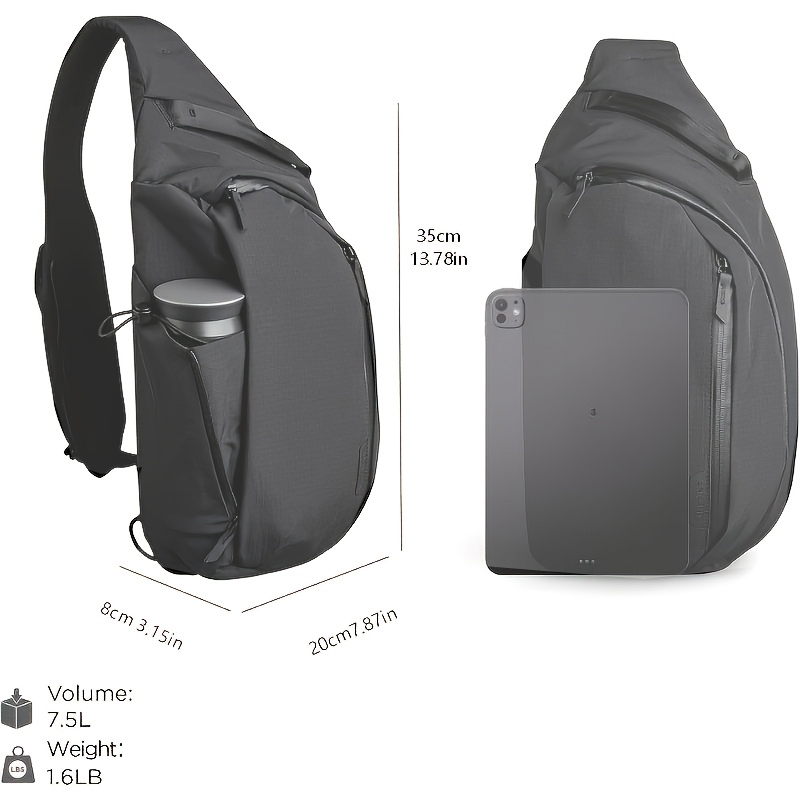 Right Shoulder Chest bag  7.5L - Tablet Shoulder Bag review and price