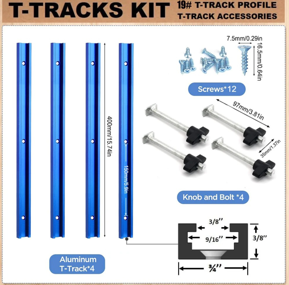 19# T-Track Kit for Router Tab - Tablet Accessories Set review and price