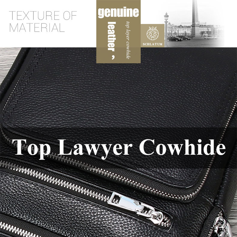 SCHLATUM Genuine Leather Men C - Tablet Shoulder Bag review and price